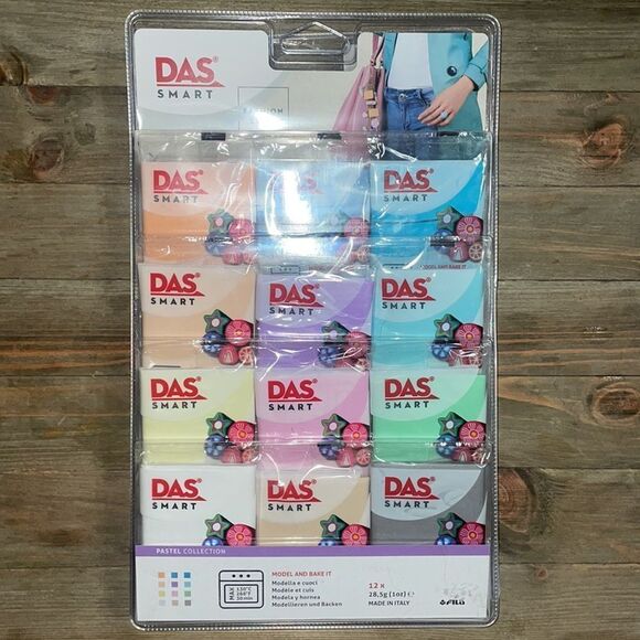 2 Packages of DAS Smart Polymer Clays (Pastels + Primary Colors) - Picture 4 of 5